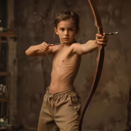 this is an image of a kid with a bow