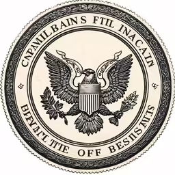 a seal for the capital of washington with eagle and seal on it
