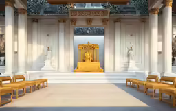 a very large and fancy looking church setting
