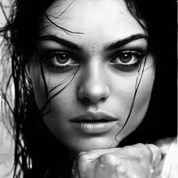an image of a woman looking into the camera