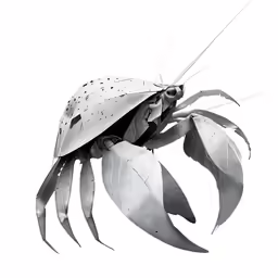 black and white image of an insect on the front of a white background