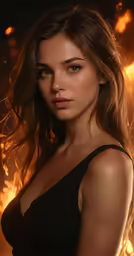 an artistic portrait of a woman