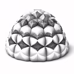 a drawing of a large ball with two large balls on top