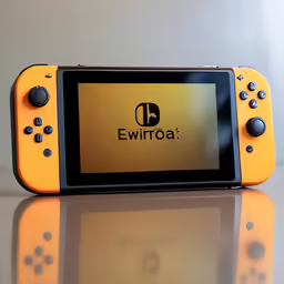 a nintendo switch gaming device sitting on top of a table