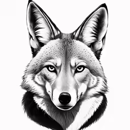 an image of a wolf looking to its left