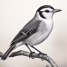 a bird is perched on the branch of a tree