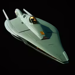 an overhead view of a military jet flying in the dark