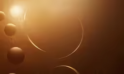 four planets against a yellow, speckled background