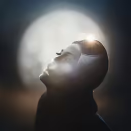 there is a photo of someone in a mask