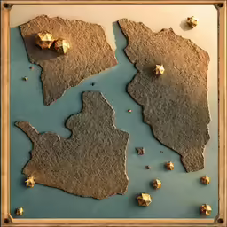 the two pieces of rock are near each other