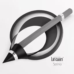 a pen that is next to a circular object