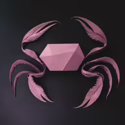 some pink feathers on a black background
