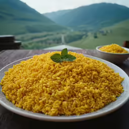 a close up of a plate of food