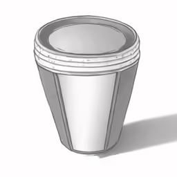 a drawing of a coffee cup