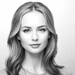 a black and white photo of a girl