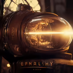 the light shines brightly over an old ship