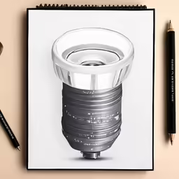 a spiral - shaped object that is sitting on a spiral - like notebook