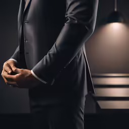 a person in a suit that is wearing a tie
