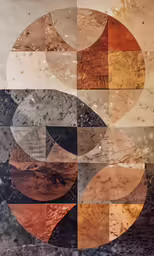a digital abstract design on a white wall