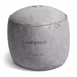 an object made out of concrete with the word copefle on it