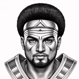 a drawing of an avatar for a game
