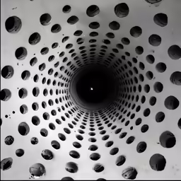 the circles of this ceiling are very close together