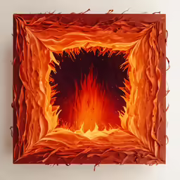 a picture of an artistic painting made from pieces of paper