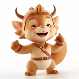 a toy figure of an animal character in brown