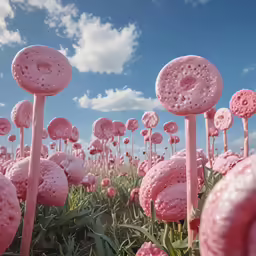 flowers that have bubbles in them are growing