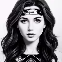 a close up of a person with long hair