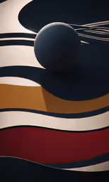 a sphere sitting on top of a circular wall