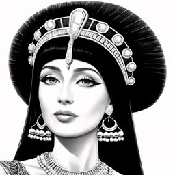 an indian woman wearing an elaborate tiara