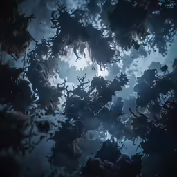 a very unique looking picture of some water in the sky