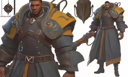 a render model with an image of the knight