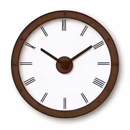 a clock with numbers in fours and threes are located in a circle
