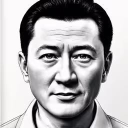 the chinese guy is wearing a suit and tie