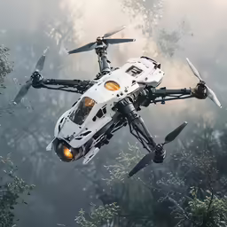 a helicopter that is flying through the sky