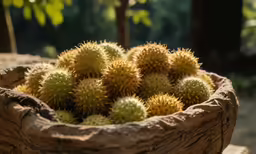 a bowl filled with lots of yellow fruit