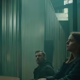 the woman is sitting down with her husband