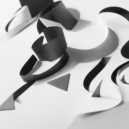 a number of paper tape laying on top of a white surface