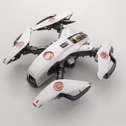 the new tiny rc quad robot is ready to land