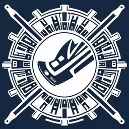 a picture of some baseball bats and an emblem