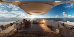 a large white boat is on the water