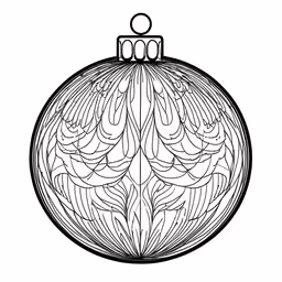 a drawing of an ornament with leaves in black and white