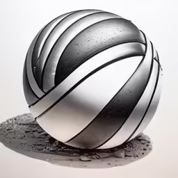 a model of a stylized object in the air