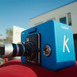 a zoom lens mounted to the back of an electronics device