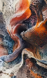 a large piece of art that has been created