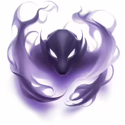 an abstract illustration of flames with purple colors
