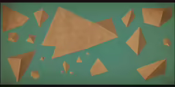 an abstract photograph with lots of small pieces of material