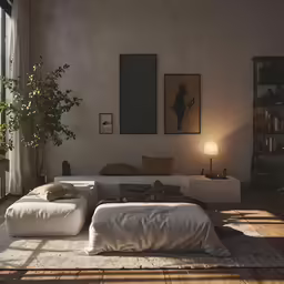 a picture of a living room in sunlight